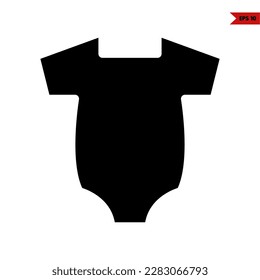 illustration of baby clothes glyph icon