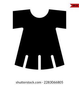illustration of baby clothes glyph icon