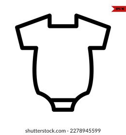 illustration of baby clothes line icon 