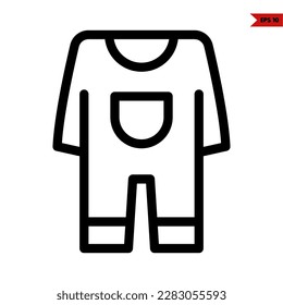 illustration of baby clothes line icon 