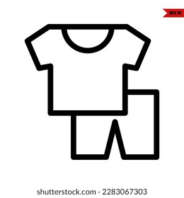 illustration of baby clothes line icon