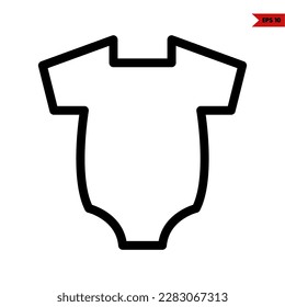 illustration of baby clothes line icon