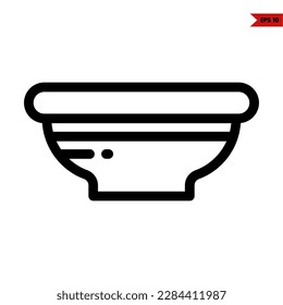 illustration of baby food line icon 