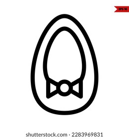 illustration of baby gloves line icon