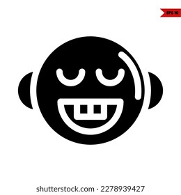 illustration of baby glyph icon 