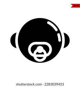 illustration of baby glyph icon 
