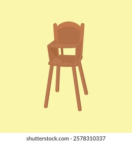 illustration of a baby high chair
