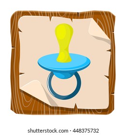 Illustration of baby pacifier