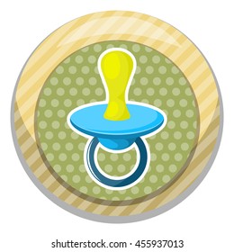 Illustration of baby pacifier
