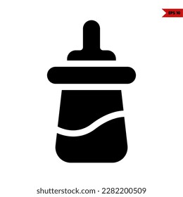 illustration of baby pacifier glyph