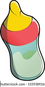 Illustration of baby pacifier vector