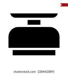 illustration of baby scales glyph icon