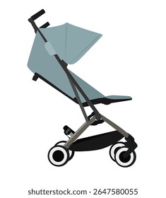 Illustration of Baby stroller for baby.baby pram, stroller.