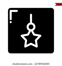 illustration of baby toy glyph icon 