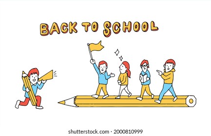 illustration of back to school