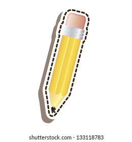 Illustration of back to school, school supplies, vector illustration