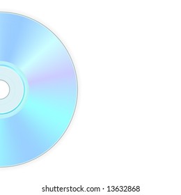 ilustración de la parte posterior del disco compacto