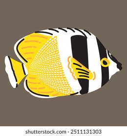 Illustration of a Backflip Butterfly Fish