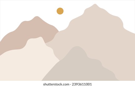 ilustración de un resumen de fondo con paisaje