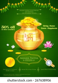 illustration of background for Akshaya Tritiya celebration