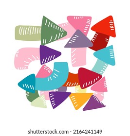 illustration of an background with arrows