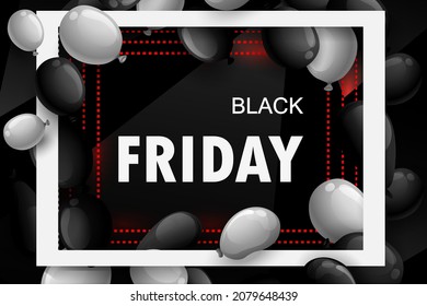 illustration of background for Black Friday Sale shopping Offer and Promotion Background on eve of Merry Christmas