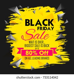 illustration of background for Black Friday Sale shopping Offer and Promotion Background on eve of Merry Christmas