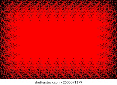 Ilustración de fondo de estilo negro y rojo hecha por Coreldraw