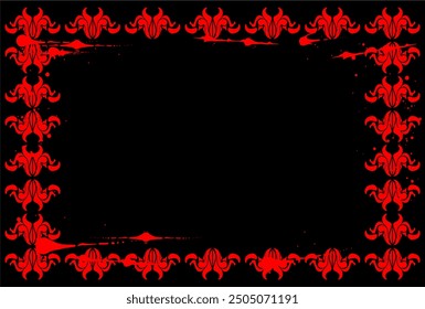 illustration background of black and red style made by coreldraw