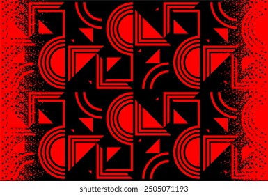 illustration background of black and red style made by coreldraw