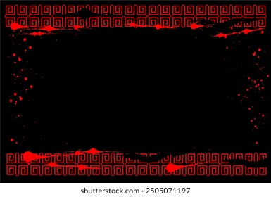 illustration background of black and red style made by coreldraw