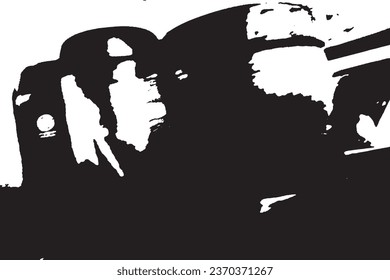 illustration of Background black and white abstract texture vector with lines, nets and dark spots