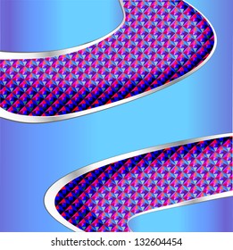 illustration of the background of the blue with metallic texture