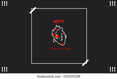 illustration of background broken hearts