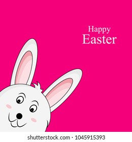 Illustration of background with Bunny for the occasion of Easter