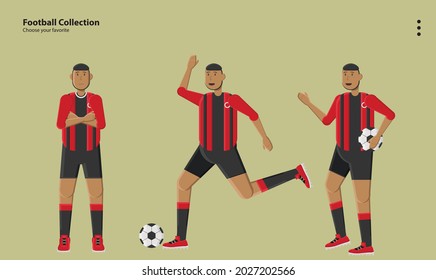 illustration background character design person vector cartoon icon avatar symbol wallpaper lineart style commercial art logo game football winner jersey sport soccer match league athlete championship