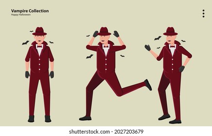 illustration background character design person vector cartoon icon avatar symbol wallpaper lineart style commercial art logo halloween horror scary costume october pumpkin spooky party vampire fun