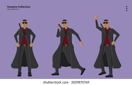 illustration background character design person vector cartoon icon avatar symbol wallpaper lineart style commercial art logo halloween horror scary costume october pumpkin spooky party vampire fun