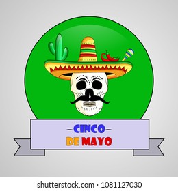 Illustration of background for Cinco De Mayo