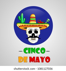 Illustration of background for Cinco De Mayo