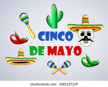 Illustration of background for Cinco De Mayo