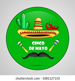 Illustration of background for Cinco De Mayo