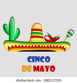 Illustration of background for Cinco De Mayo