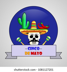 Illustration of background for Cinco De Mayo