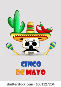 Illustration of background for Cinco De Mayo