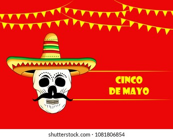 Illustration of background for Cinco De Mayo