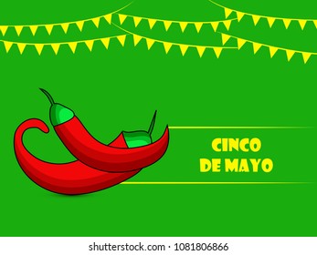 Illustration of background for Cinco De Mayo