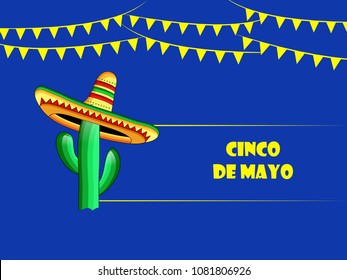 Illustration of background for Cinco De Mayo