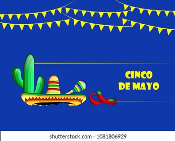 Illustration of background for Cinco De Mayo