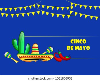 Illustration of background for Cinco De Mayo